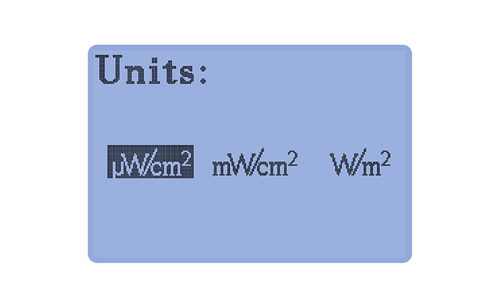 紫外線強(qiáng)度檢測(cè)儀UVB探頭單位切換 紫外線強(qiáng)度檢測(cè)儀UVB探頭單位切換