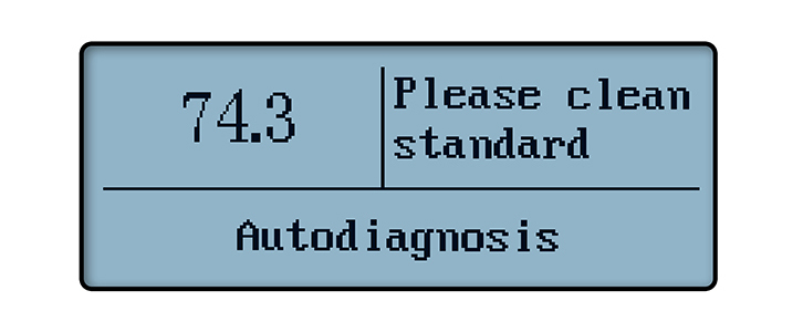 光澤度儀污損自診斷界面